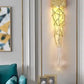 Hdc Nordic Led Crystal Drop Wall Light For Living Room