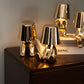 Hdc Nordic Golden Stretched Legs Portable LED Desk Lamp Cafe Bar Restaurant Sitting Stylish Little Golden Man Home Decoration Night Light