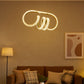 HDC Modern LED Pendant Light Fixture in Contemporary White LED Chandelier