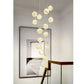 Hdc 10/28 Light Led Glass Fairy Light Double Height Duplex Stair Chandelier - Warm White