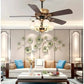 Hdc 6 Glass Light 52 Inch Ceiling Fan Chandelier