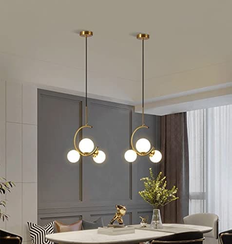 Hdc Golden 3 Cut Globe Design Hanging Pendent Ceiling Light