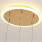 Ojaro Modern Gold Crystal LED Pendant Chandelier Light for Dining Room, Living Room & Bedroom