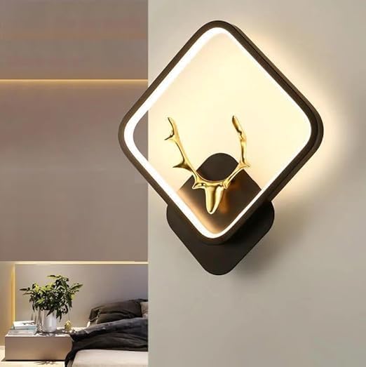 Ojaro Modern Deer Design LED Wall Light for Bedroom, Living Room & Hallway