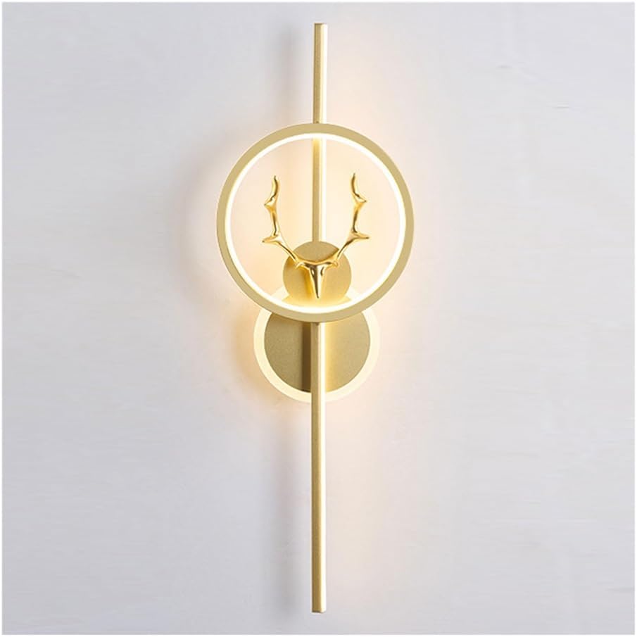HDC Modern Deer Ring LED Wall Light for Living Room & Bedroom