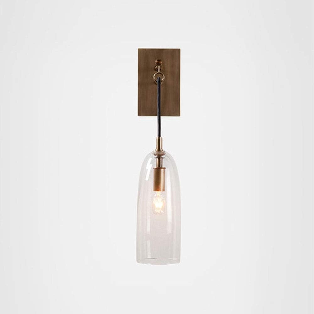 HDC 1 Light Simple Luxury Lantern Glass Wall Light