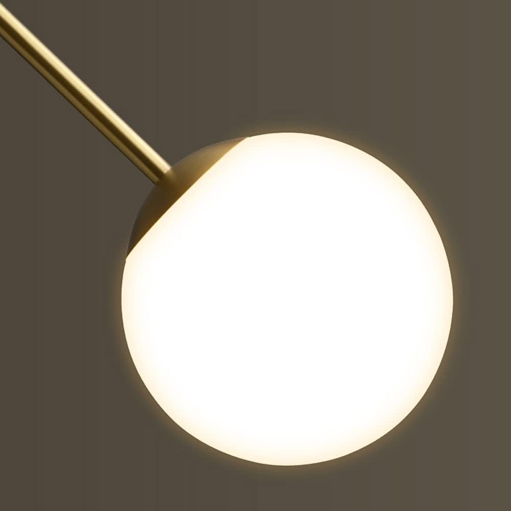 Hdc Contemporary Globe Glass Pendant Lamp Gold for Kitchen Island Coffee Bar