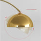 HDC Metal Arch Tall Vintage Floor Lamp with 360°Adjustable Lampshade Standing Marble Base