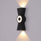 HDC Luxury Black Modern Outdoor Dual Beam LED Wall Light