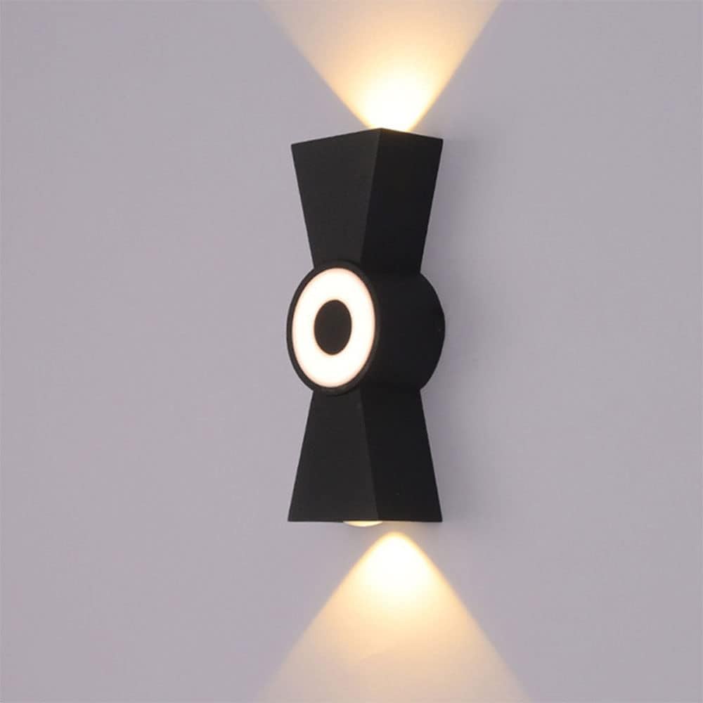 HDC Luxury Black Modern Outdoor Dual Beam LED Wall Light