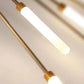HDC 28 Lights Gold Body Acrylic Led Chandelier Ring For Living Room Lamp - Warm White