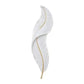 HDC 600mm Nordic Modern Creative Feather Light Led Wall Lamp Bedroom Bedside Resin Lamp