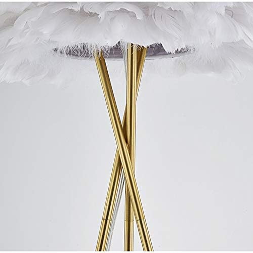 Hdc Nordic Feather Floor Lamp Gold Iron Tripod Floor Lamps for Living Room