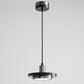 HDC Modern Black & Chrome Dual Ring Pendant Light for Bedroom- Tricolor
