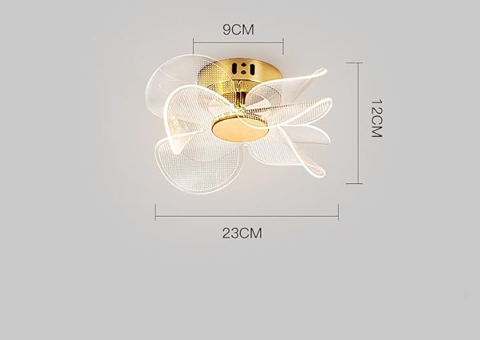 HDC 180mm Golden Flower LED Chandelier Ceiling Light For Living Room