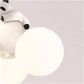 HDC Kids Cloud Pendant Chandelier Light with Playful Panda Figurine for Nursery & Kids Room