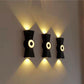 HDC Luxury Black Modern Outdoor Dual Beam LED Wall Light