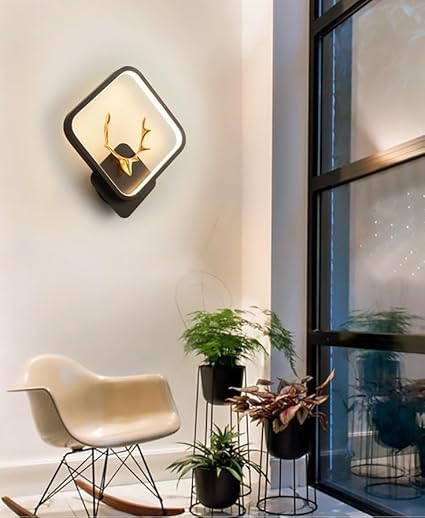Ojaro Modern Deer Design LED Wall Light for Bedroom, Living Room & Hallway