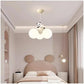 HDC Kids Cloud Pendant Chandelier Light with Playful Panda Figurine for Nursery & Kids Room