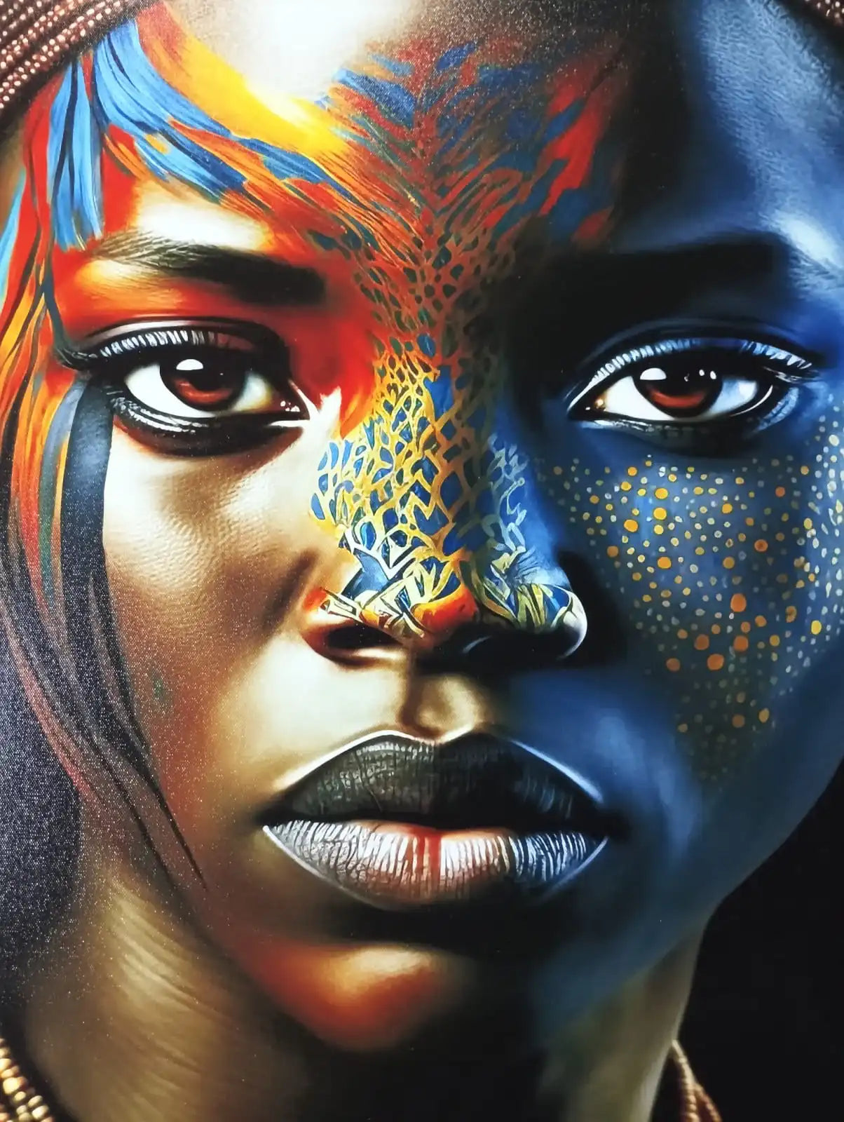 Hdc African Woman Portraits Aesthetic Wall Art Poster for Living Room, Home & Wall Decor