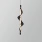 Hdc Led Pendant Light Acrylic Wavy Island Ceiling Lights (Black) - Warm White