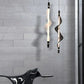 Hdc Led Pendant Light Acrylic Wavy Island Ceiling Lights (Black) - Warm White