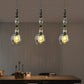 HDC Luxury Amber/Smoke Glass Pendant Light for Living Room & Bedroom