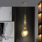 HDC Luxury Amber/Smoke Glass Pendant Light for Living Room & Bedroom