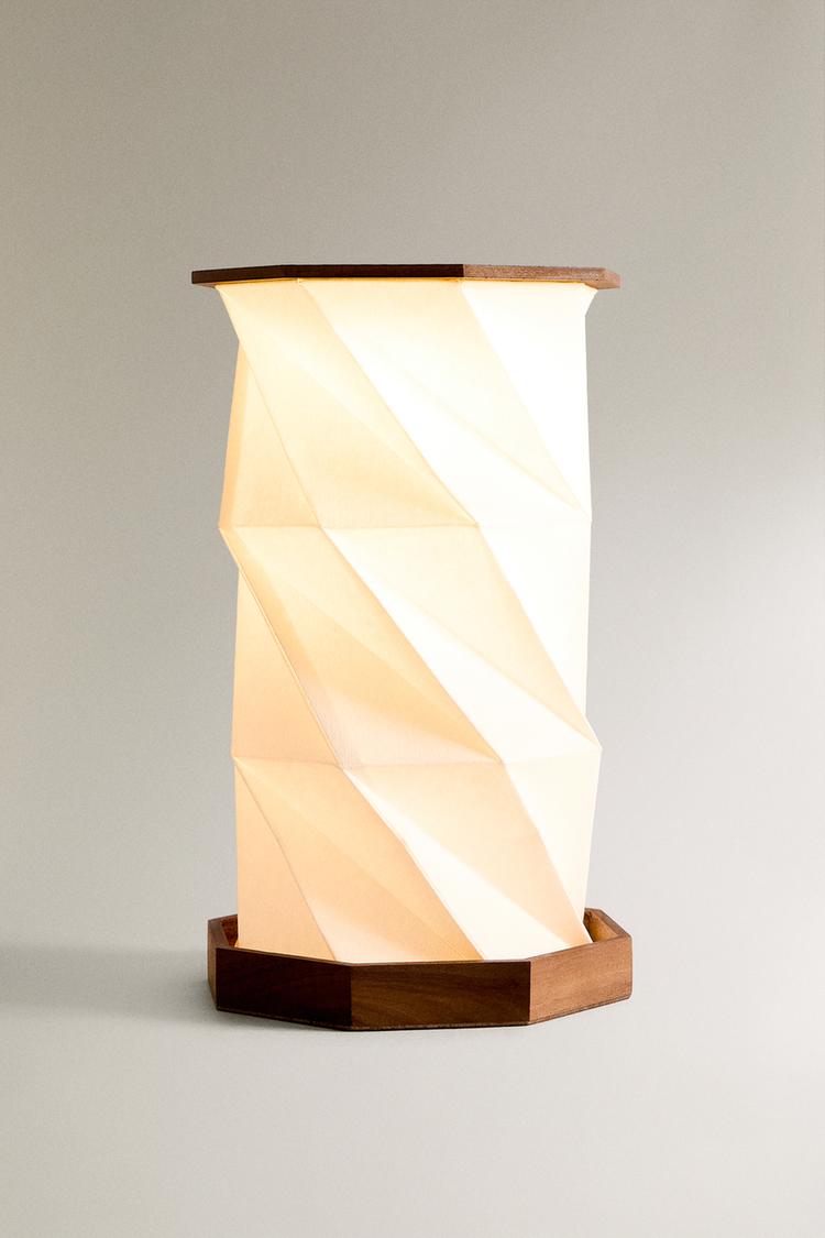 HDC Portable Rotating Paper Lamp, Foldable Night Light for Home Decor, Gift, Party