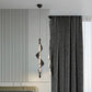 Hdc Led Pendant Light Acrylic Wavy Island Ceiling Lights (Black) - Warm White