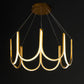 HDC 600mm Gold Metal LED Chandelier Hanging Suspension Lamp - Tricolor