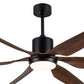 HDC Wooden Blade Ceiling Fan with Integrated LED Light for Bedroom