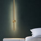 HDC Led Gold Long Tube Wall Light- Tricolor