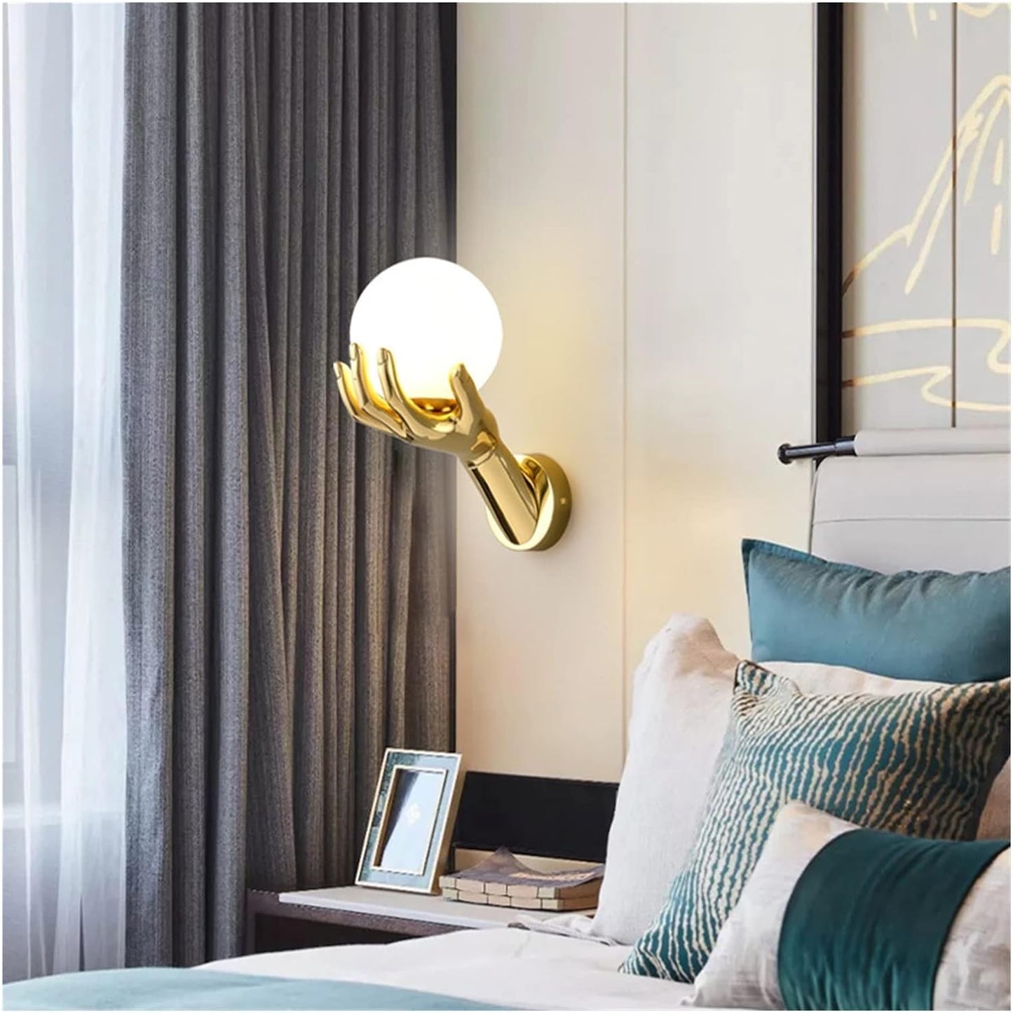 Hdc 1 Light All Copper Retro Style Glass Shade Wall Light