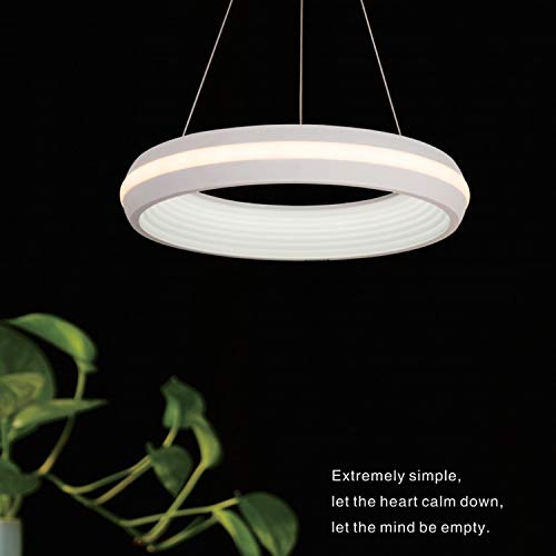 Hdc Modern LED Chandelier Ring Hanging Suspension Lamp - Tricolour, Round