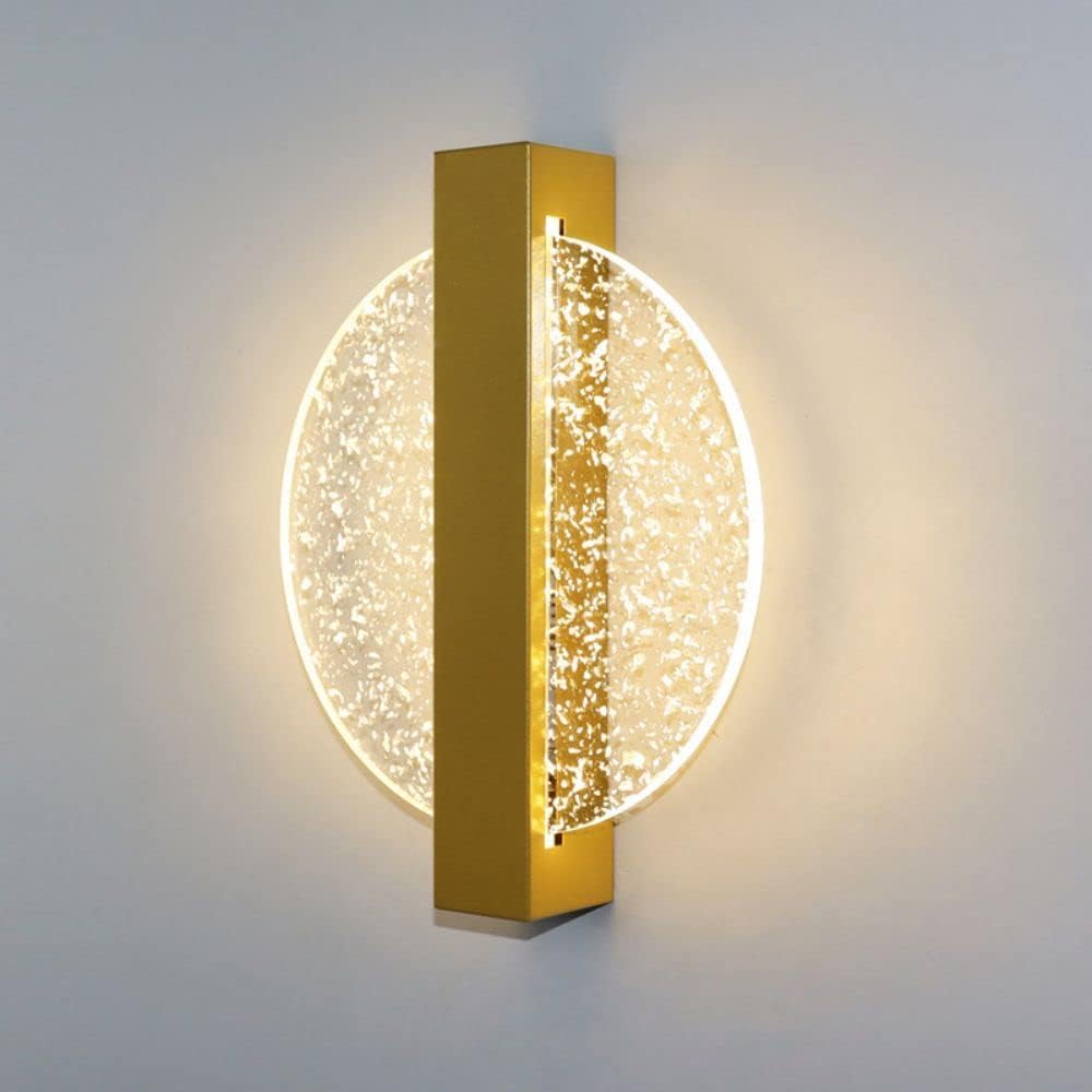 Hdc Modern Acrylic Round LED Wall Light For Living Room