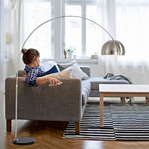HDC Huge Arc Floor Lamp Living Room Standing Lamp - Silver