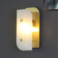 Hdc Modern Gold Finish Oval Body Marble Plate LED Wall Light