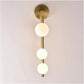HDC Modern Globe Wall Light in Gold Finish for Living Room, Bedroom, Hallway
