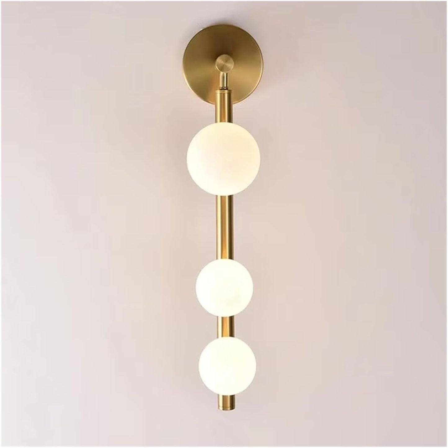 HDC Modern Globe Wall Light in Gold Finish for Living Room, Bedroom, Hallway