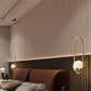 HDC Modern Oval Glass Pendant Light for Bedroom, Living Room