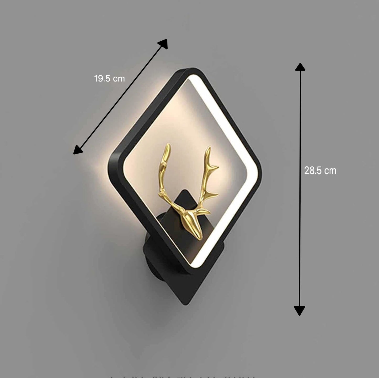 Ojaro Modern Deer Design LED Wall Light for Bedroom, Living Room & Hallway