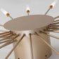 HDC 28 Lights Gold Body Acrylic Led Chandelier Ring For Living Room Lamp - Warm White