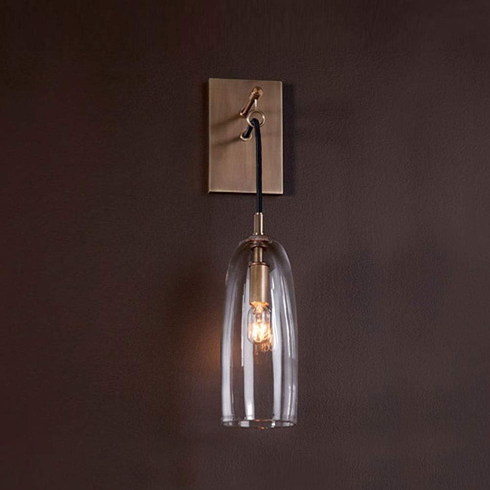 HDC 1 Light Simple Luxury Lantern Glass Wall Light