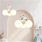 HDC Kids Cloud Pendant Chandelier Light with Playful Panda Figurine for Nursery & Kids Room