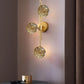 HDC 3 Light Metal Fairy Glass Ball Wall Light - Warm White