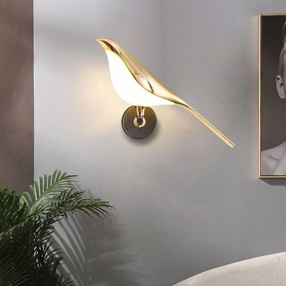 Ojaro Modern Bird Shape Acrylic Wall Light for Bedroom, Living Room & Dining Area