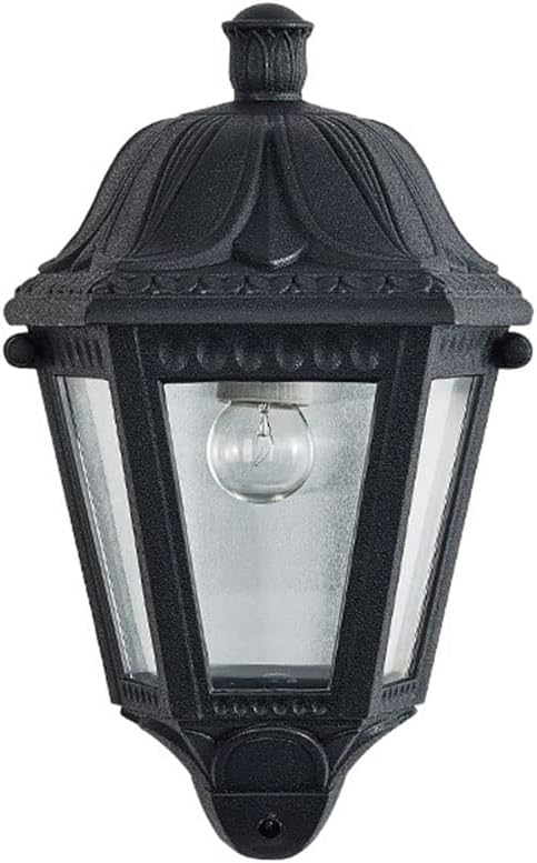 HDC Luxury Classic Black Outdoor Wall Lantern for Balconies, Garden