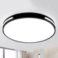 HDC Modern Black 470MM Round LED Ceiling Light for Bedroom, Living Room