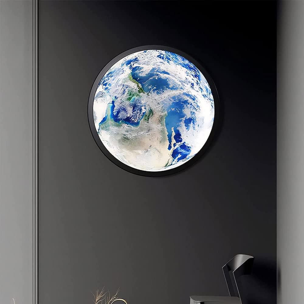 HDC Modern Home Decoration LED Planet Earth Wall Night Light Bedside Ceiling Light Wall Lamp for Bedroom Living Room